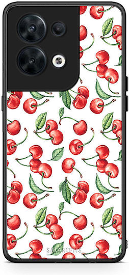 Smartfits Cherry Summer Задна корица Бордо (Oppo Reno8 )