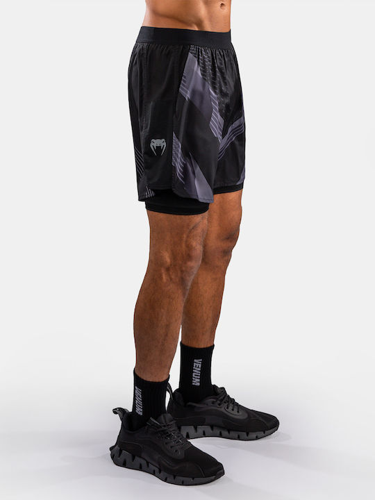2-in-1 Sport-Shorts für Herren Black/Grey