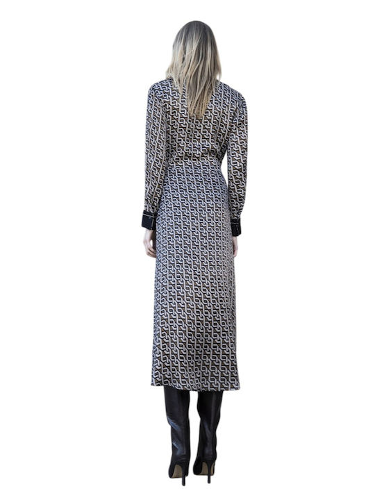 Maxi Рокля Multi Brown Multi