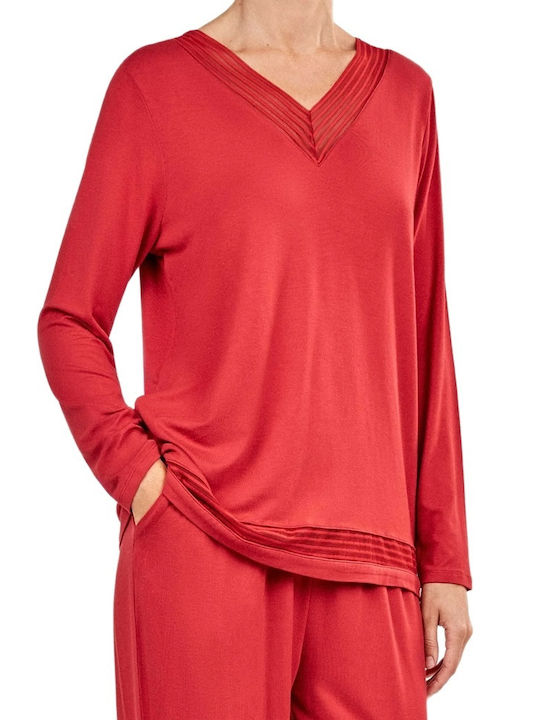 Gisela Winter Women's Red Pajama Set