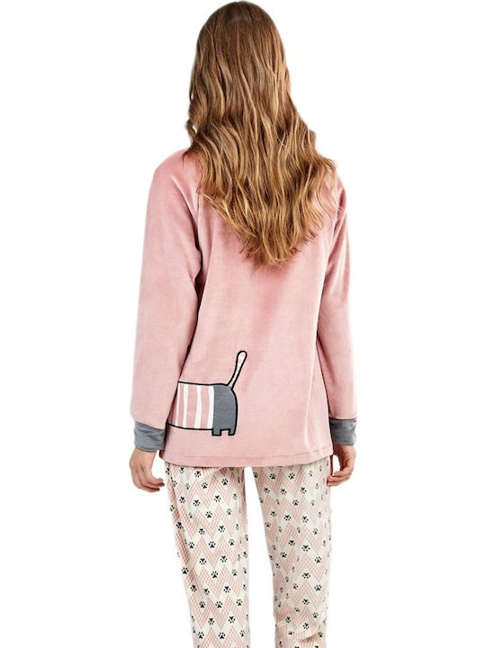 Gisela Winter Women's Pink Pyjama Set