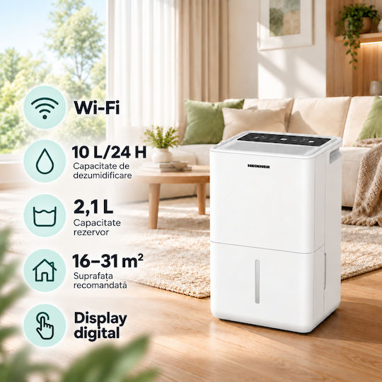 HDU-M10FWIFI Dehumidifier with Compressor and Wi-Fi 10 L