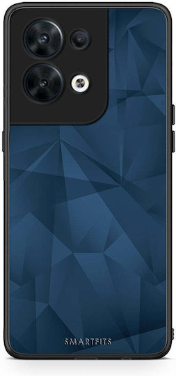 Smartfits Geometric Blue Abstract Back Cover Albastru (Oppo Reno8) 8428787761491_46697430384979