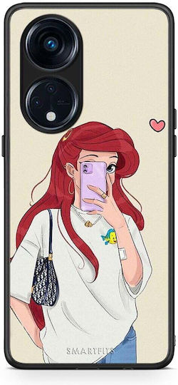 Smartfits Walking Mermaid Back Cover Λευκό (Oppo Reno8T 5G, A1 Pro)