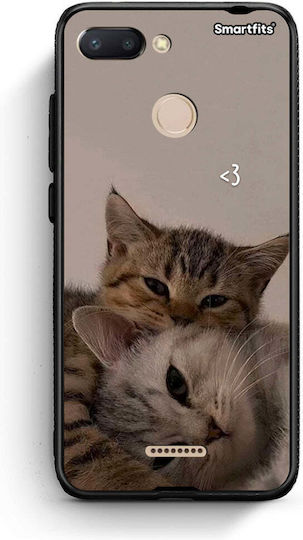 Smartfits Cats In Love Back Cover Μπεζ (Redmi 6)