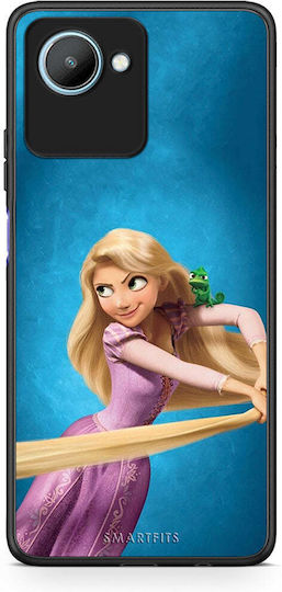 Smartfits Tangled 2 Задна корица Син (Realme C30)