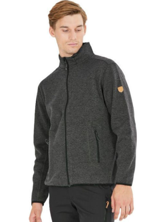 Herren-Fleecejacke Dark Grey Melange