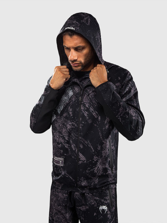 Men's Hooded Track Jacket Black/Grey
