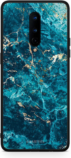 Smartfits Marble Blue Umschlag Rückseite Blau (OnePlus 8)