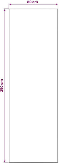 vidaXL Blue Runner Rug 80x250 cm