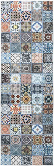 vidaXL Rectangular Rug Blue 100x300cm