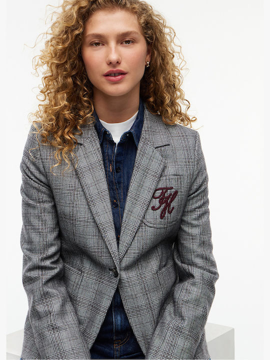 Tommy Hilfiger Γυναικείο Σακάκι Γκρί