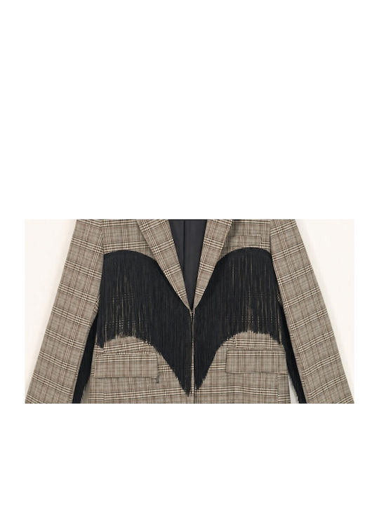 Lumina Langer Damenblazer Grigio