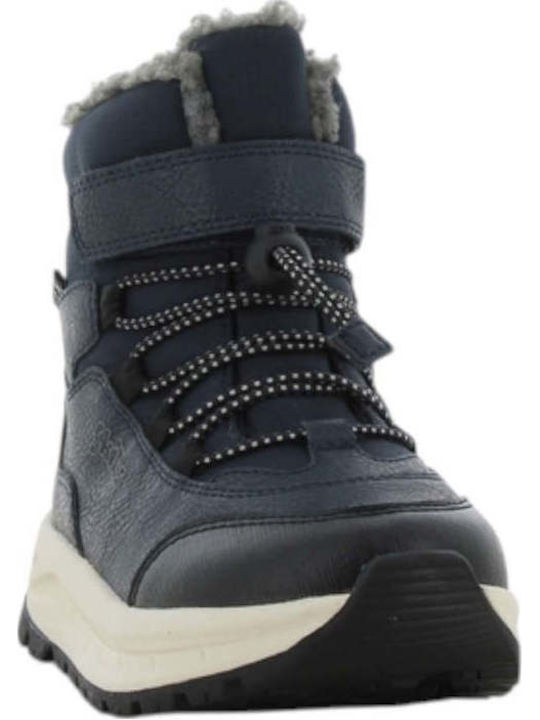 Anatomic Kids Snow Boots with Hoop and Loop Closure Blue