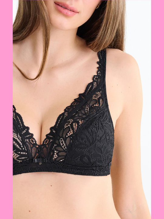 Tiara Black Bra without Padding & without Underwire