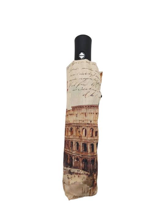 Windproof Automatic Compact Multicolour Rain Umbrella