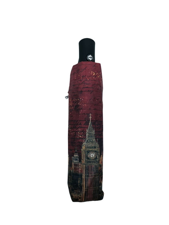 Windproof Automatic Compact Multicolour Rain Umbrella