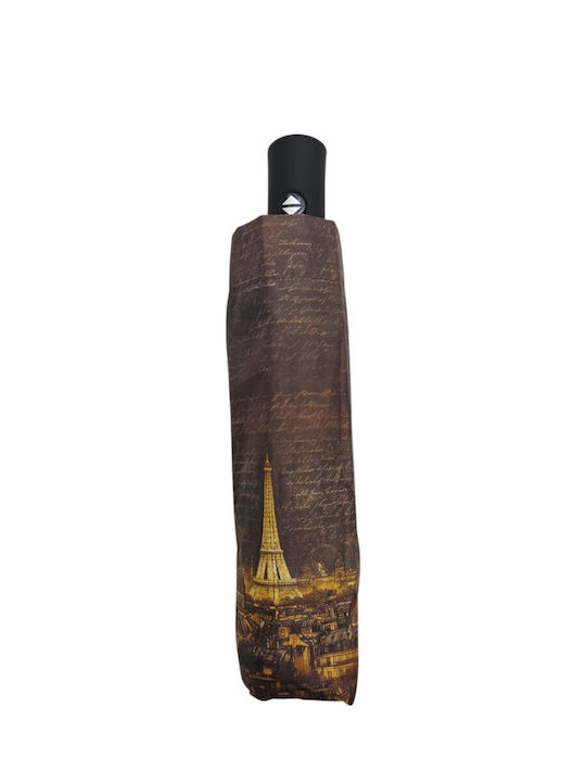 Windproof Automatic Compact Multicolour Rain Umbrella