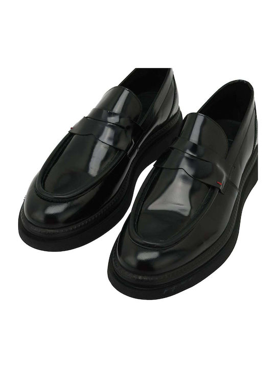 Leather Men's Loafers in Black