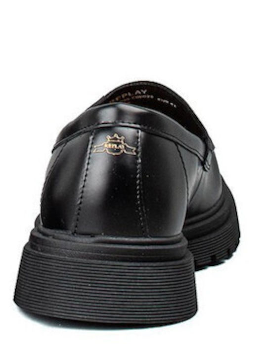 Men's Moccasins in Black Colour