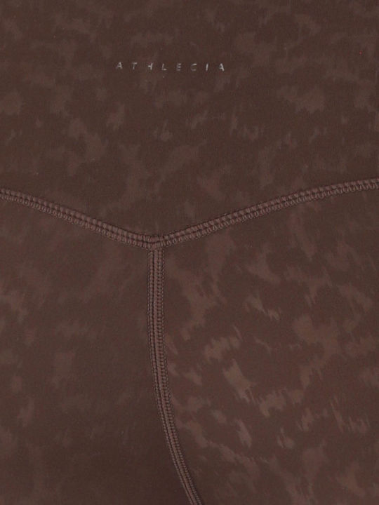 Дамски Дълъг Стягащ Клин за Тренировка Brown Leopard