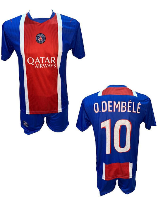 Kids’ Football Kit Dembele France National Team Blue Red White 101026-14