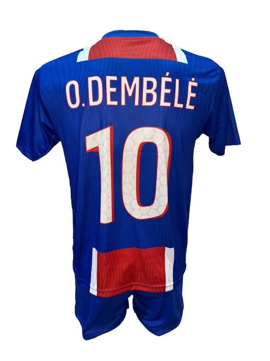 Kids’ Football Kit Dembele France National Team Blue Red White 101026-14