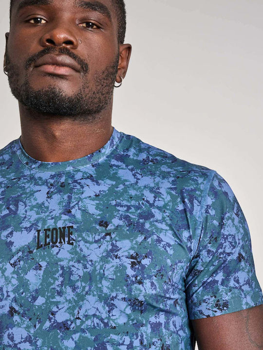 Leone 1947 Men's Short-Sleeve Shirt ABX404 Blue