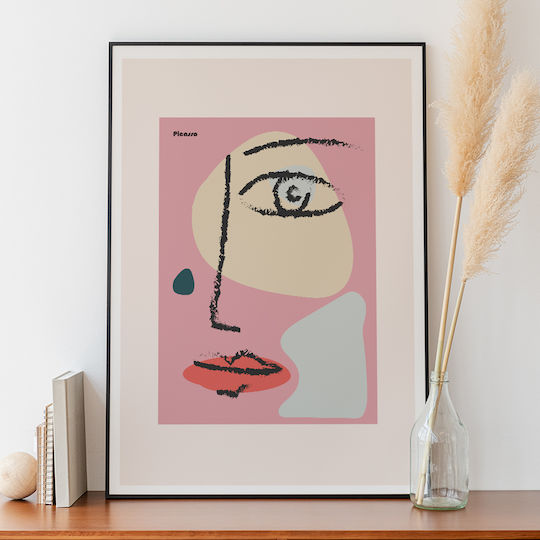 Poster Pablo Picasso Abstract Collage Art237 50cm X 70cm Premium Μαύρο Ξύλινο Κάδρο-63768pd137278f55323