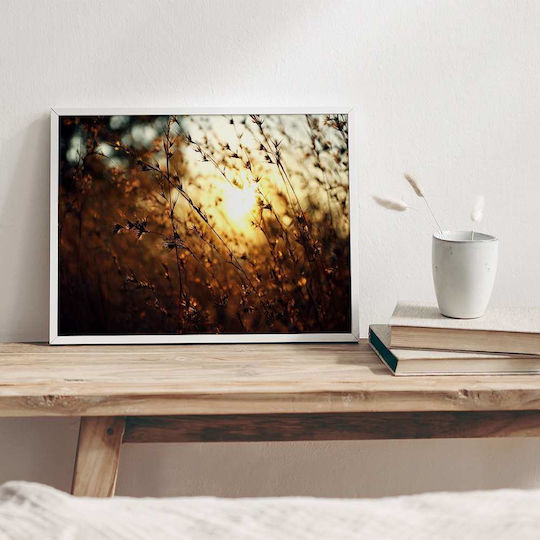 Poster Golden Sunlight Pst25121 50cm X 70cm Premium Μαύρο Ξύλινο Κάδρο-60570pd122353f55323