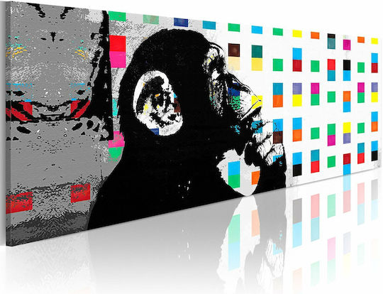 Polihome The Thinker Monkey Banksy Fabric 150x50 cm