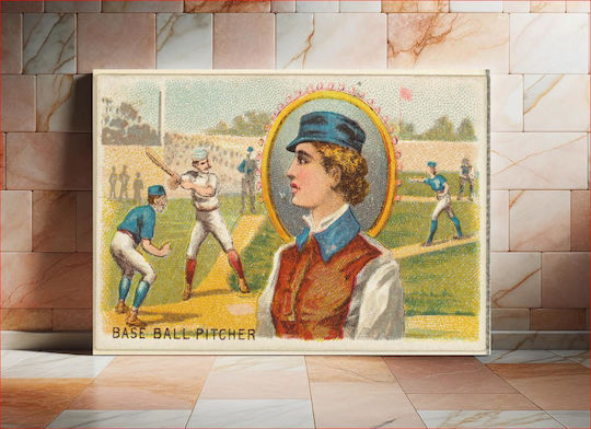 Baseball Pitcher From Games Gemälde auf Leinwand 115x170cm