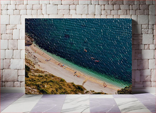 Kayaking At The Sea Shore Καγιάκ Στην Ακτή Της Θάλασσας 1 σε Καμβά Kayaking At The Sea Shore Καγιάκ Στην Ακτή Της Θάλασσας 1 σε Καμβά