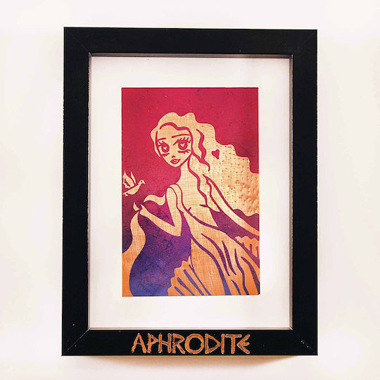 Inspiral Tree Copper Painting Goddess Aphrodite Frame 17.5 × 22.5 Cm Inspiral Tree Copper Painting Goddess Aphrodite Frame 17.5 × 22.5 Cm