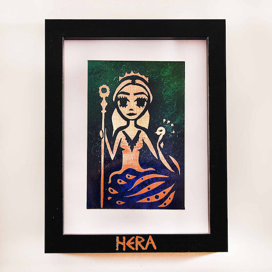 Inspiral Tree Copper Painting Goddess Hera Frame 17.5 × 22.5 Cm Inspiral Tree Copper Painting Goddess Hera Frame 17.5 × 22.5 Cm