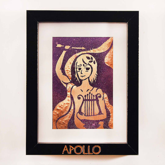 Inspiral Tree Copper Painting God Apollo Frame 17.5 × 22.5 Cm Inspiral Tree Copper Painting God Apollo Frame 17.5 × 22.5 Cm