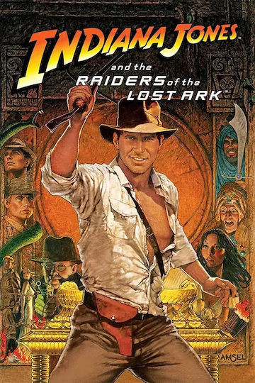 Poster Indiana Jones Raiders Lost Ark Mv371 30cm X 40cm Μαύρη Ξύλινη Κορνίζα-71787pd159195f55321