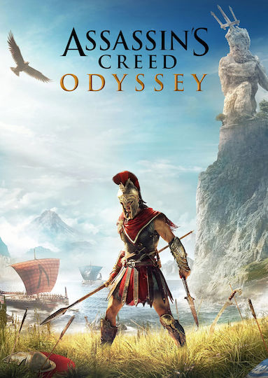 Gaming-Poster Assassin’s Creed Odyssey Cover Gm2356 50 cm x 70 cm Premium Schwarzer Holzrahmen-62962pd132990f55323