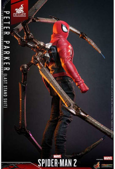 Spider-Man 2 Action Figure 1/6 Scale Peter Parker Last Stand Suit Hot Toys Exclusive 30cm Tall