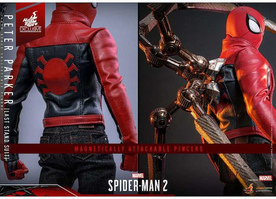 Spider-Man 2 Action Figure 1/6 Scale Peter Parker Last Stand Suit Hot Toys Exclusive 30cm Tall