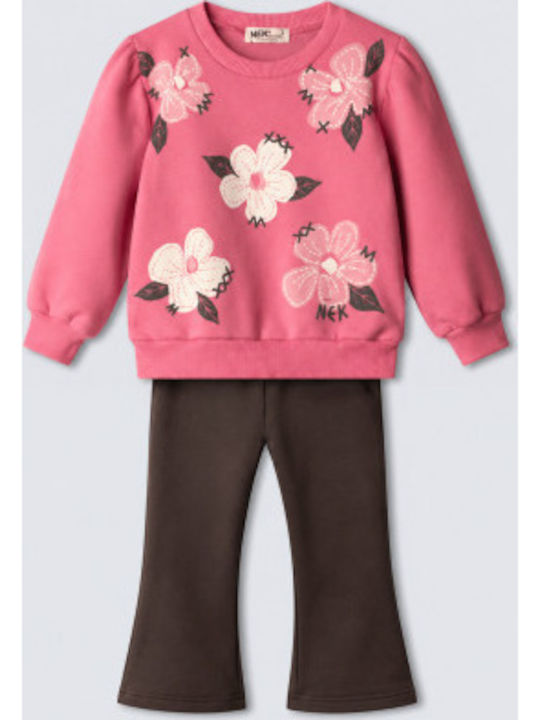 Nek Kids Wear Σετ Φόρμας Ροζ