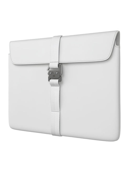 Db Bags Proper 2.0 13" Laptophülle aus elegantem weißem Kunstleder