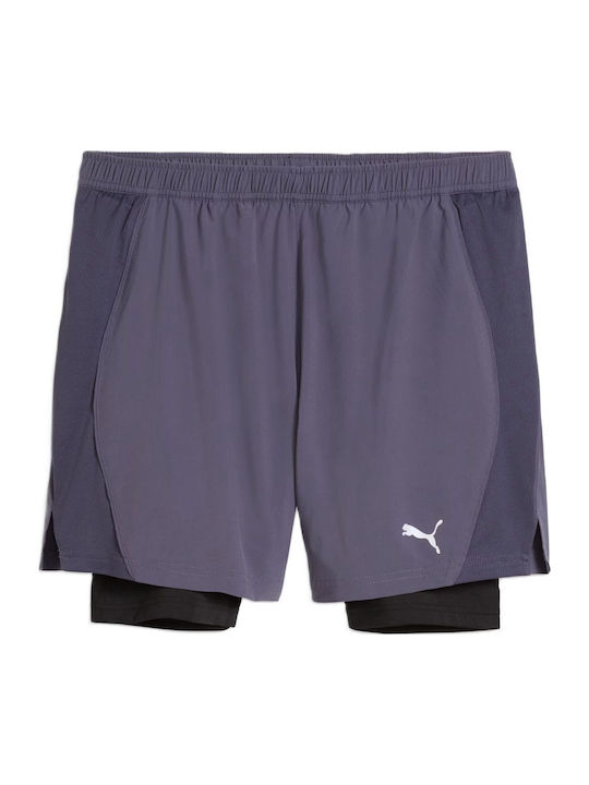 Run Velocity 2 In 1 2-in-1 Sportshorts für Herren Silber