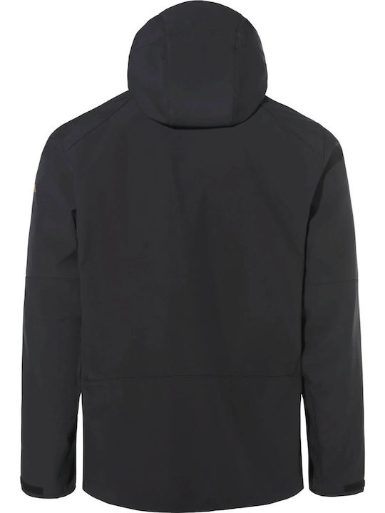 Jachetă de Iarnă 3 în 1 Softshell Impermeabilă și Rezistentă la Vânt Neagră