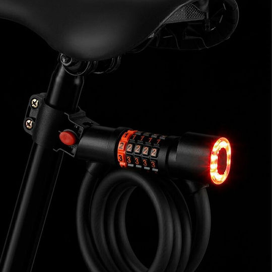 L47h Cable Lock Bicycle Code Light