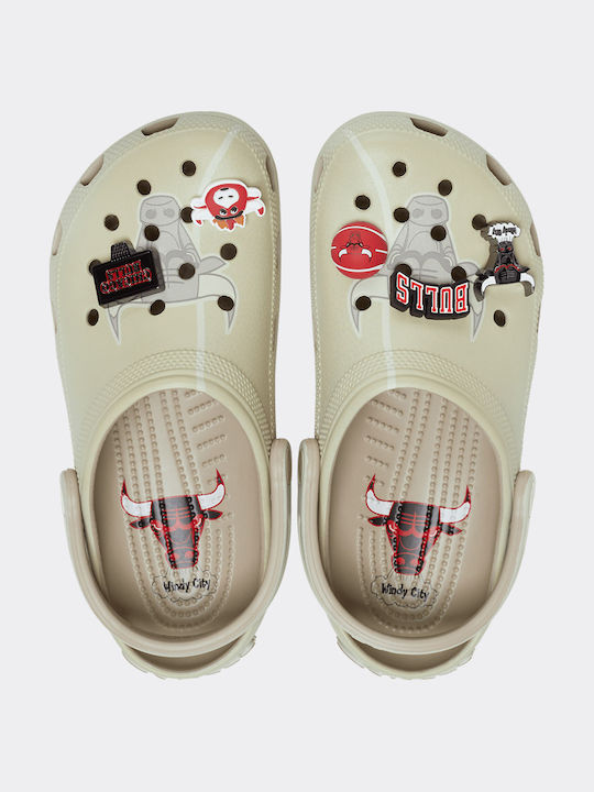 Crocs Classic NBA Chicago Bulls Мъжки Бежови Сабо