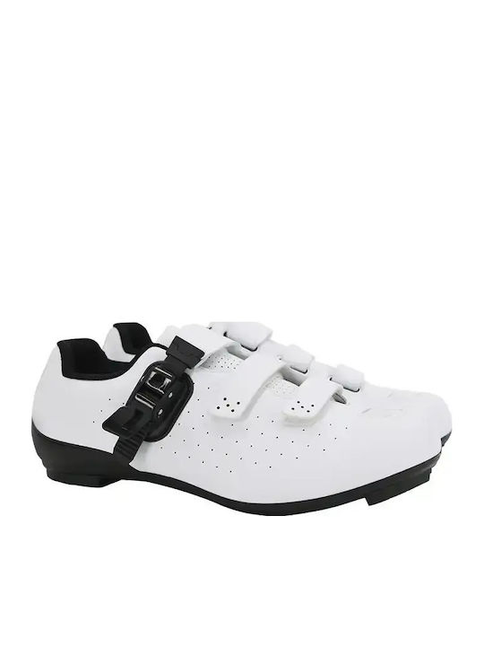 FLR F-17 Unisex Low Road Cycling Shoes White