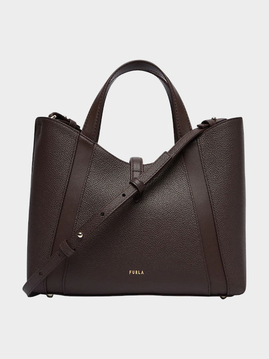 Leather Women's Tote Bag Brown