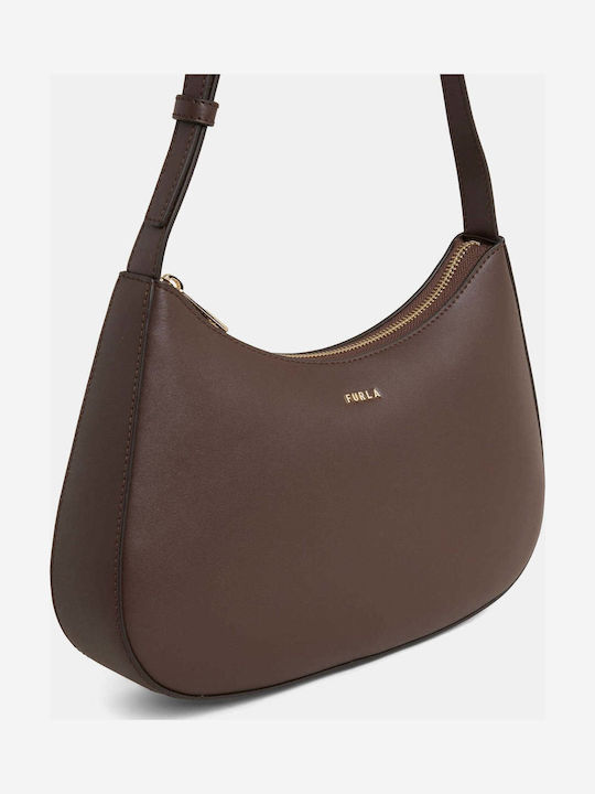 Furla Margot Geantă de Umăr din Piele pentru Damă Maro Furla Margot Geantă de Umăr din Piele pentru Damă Maro