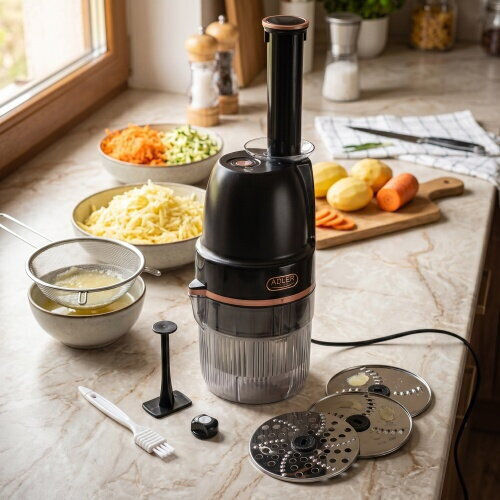 Adler Multifunctional Food Processor 200W with 900ml Bowl Black